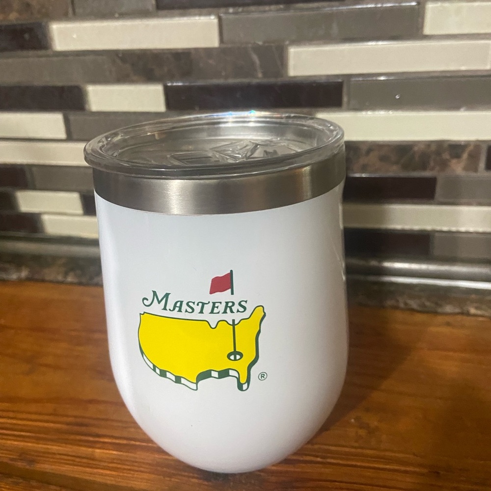 Masters White and Silver Insulated Drinkware